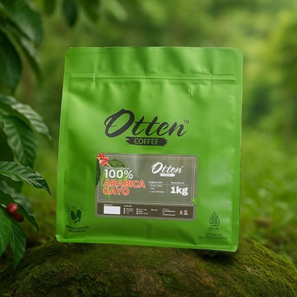 Biji Bubuk Kopi 100% Full Arabica Gayo Komersil House Blend 1kg Otten Coffee