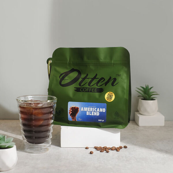 Bold and Black Americano Blend 500gr - Biji Bubuk Kopi Arabica Otten Coffee
