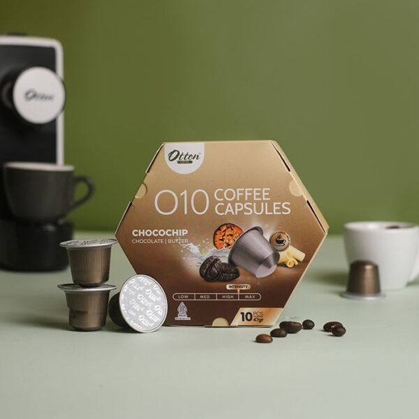 Kopi Kapsul - O10 Robusta Infused Choco Chip Cookie Coffee Capsule Nespresso Compatible