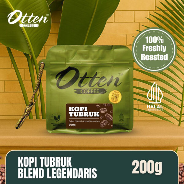 Otten Kopi Tubruk Blend Legendaris - Kopi Bubuk Hitam Harum Premium Original Tanpa Gula 200gr